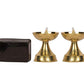 Pure Brass Neeranjan Electric Gold Bulb Lights Diya 