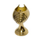 Pure Brass Shank Design Table Diya, 3 inches, Brass, Pack of 1 pc