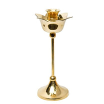 Brass Candle Stand Holder for Pooja Room Decor, Home Decoration All Purpose, 8 inches, 250gm