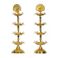 Pure Brass 4 Step Electric Gold Bulb Lights Diya India