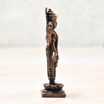 Copper Handmade Dhanvantri Idol India
