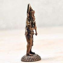 Copper Hanuman Idol, 65 Grams, 2.75 inches, Patina Antique Finish