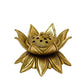 Lotus Design Brass Agarbatti/Dhoop Holder, Home Décor, Gift & Puja, 750 gm, 2.3 inches, Brass Black Antique Finish, 1 Piece