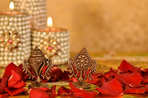 Copper Handmade Small Shanku Chakra Duo Front View