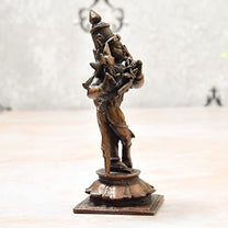 Copper Krishna Idol, 4.5 inches, 300 Grams, Pack of 1 Piece