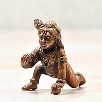 Copper Bal Krishna Idol, 1.75 inches, 50 Grams, Pack of 1 Piece