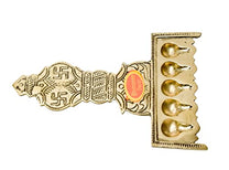 Pure Brass Flat Udupi Panch Aarti Decor