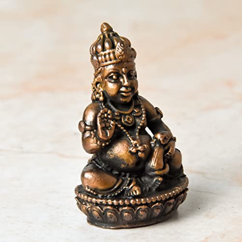 Copper Indian Kuber Idol, 1.65 inches, 50 Grams, Pack of 1 Piece