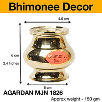 Brass Lotus Design Agarbatti/Dhoop Holder Size