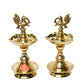 Pure Brass Udupi Murga Global Deep, Deepak, Diya for Pooja Purposes, 6.75 Inches, 750 gm