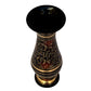 Pure Brass Double Colour Bidri Work Flower Vase 8" Decor