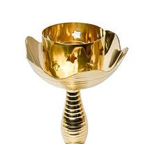Brass Candle Stand Holder for Pooja Room Decor, Home Decoration All Purpose, 8 inches, 310gm
