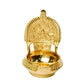 Pure Brass Lakshmi KUBER KAMAKSHI Deep, Deepak, Diya for Pooja Purposes, 6 Inches, 440 gm