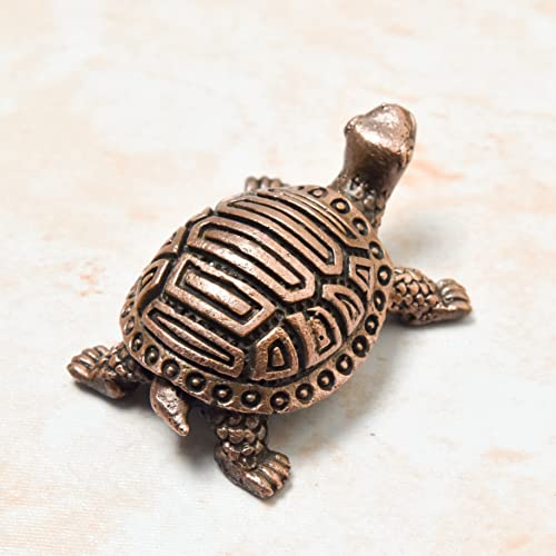  Copper Handmade Turtle Kurma Tortoise  Back View