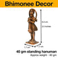 Handmade Copper Hanuman Idol 2.5 inches Dimensions