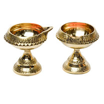 Pure Brass Kuber Deep, Deepak, Diya for Pooja Purposes, 2.6 Inches, 230 gm