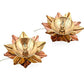Pure Brass Lotus Electric Pair of Deep Bulb Lights  India