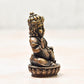Copper Indian Kuber Idol, 100 Grams , 2.25 inches, Patina Antique Finish