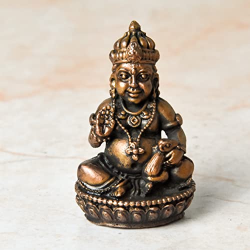 Copper Indian Kuber Idol, 1.65 inches, 50 Grams, Pack of 1 Piece