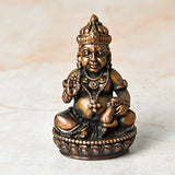 Copper Indian Kuber Idol, 1.65 inches, 50 Grams, Pack of 1 Piece