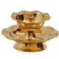 Brass Nanda Akhand Jyoth Table Diya, 2.3 inches,Pack of 1