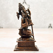 Copper Handmade Meenakshi Devi Idol 4 inches India