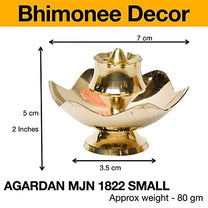 Brass Lotus Design Agarbatti/Dhoop Holder Size