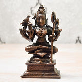 Copper Handmade Meenakshi Devi Idol 4 inches