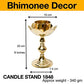Brass Candle Stand Holder for Pooja Room Decor, Home Decoration All Purpose, 8 inches, 340gm