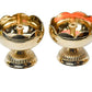 Pure Brass Tamator Nanda Deep, Deepak, Diya for Pooja Purposes, 2.4 Inches, 240 gm