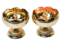 Pure Brass Tamator Nanda Deep, Deepak, Diya for Pooja Purposes, 2.4 Inches, 240 gm