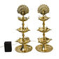  Pure Brass 3 Step Electric Bulb Lights Diya Bhimonee Decor