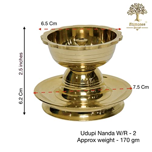 Pure Brass Akhand Diya | Handcrafted in India - 2.5 inches - Buy 2 Get 1 Free