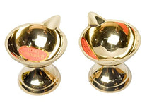 Pure Brass Paan Deep, Deepak, Diya for Pooja Purposes, 2.1 Inches, 180 gm