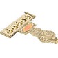 Pure Brass Flat Udupi Panch Aarti Bhimonee