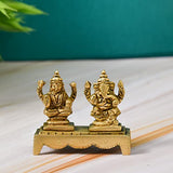  Brass Ganesha Lakshmi Idol
