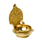 Pure Brass GAJALAKSHMI KUBER KAMAKSHI Deep, Deepak, Diya for Pooja Purposes, 6 Inches, 440 gm