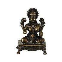  Copper Handmade Small Lakshmi 2.4 inches Sitting Idol  India