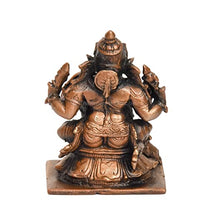 Handmade Copper Vinayaka Ganesh 2.75 inches Bhimonee Decor