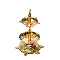 Pure Brass Kachua Deep, Deepak, Diya for Pooja Purposes, 6.25 Inches, 380 gm
