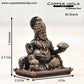 1.9 inches, Handmade Copper Indian Maharaja Kuber Idol, 90 Grams , Patina Antique Finish , Pack of 1 Piece
