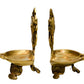 Printology Pure Brass Shanku Chakra Table Diya for Pooja