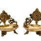 Pure Brass Shanku Chakra 5.5 inches Table Diya 