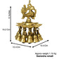 Brass Hanging Diya with Bell Size