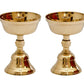Pure Brass Akhand Jyothi | Pyali Stand Nanda Table Diya, 3.2 inches Big