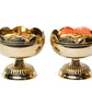 Pure Brass Tamator Nanda Deep, Deepak, Diya for Pooja Purposes, 2.4 Inches, 240 gm
