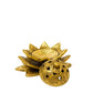 Lotus Design Brass Agarbatti/Dhoop Holder, Home Décor, Gift & Puja, 580 gm, 2.2 inches, Brass Black Antique Finish, 1 Piece