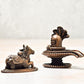 Copper Shivalinga with Nandi Set