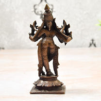 Copper Krishna Idol, 4.5 inches, 300 Grams, Pack of 1 Piece