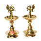 Pure Brass Udupi Murga Global Deep, Deepak, Diya for Pooja Purposes, 6.75 Inches, 750 gm